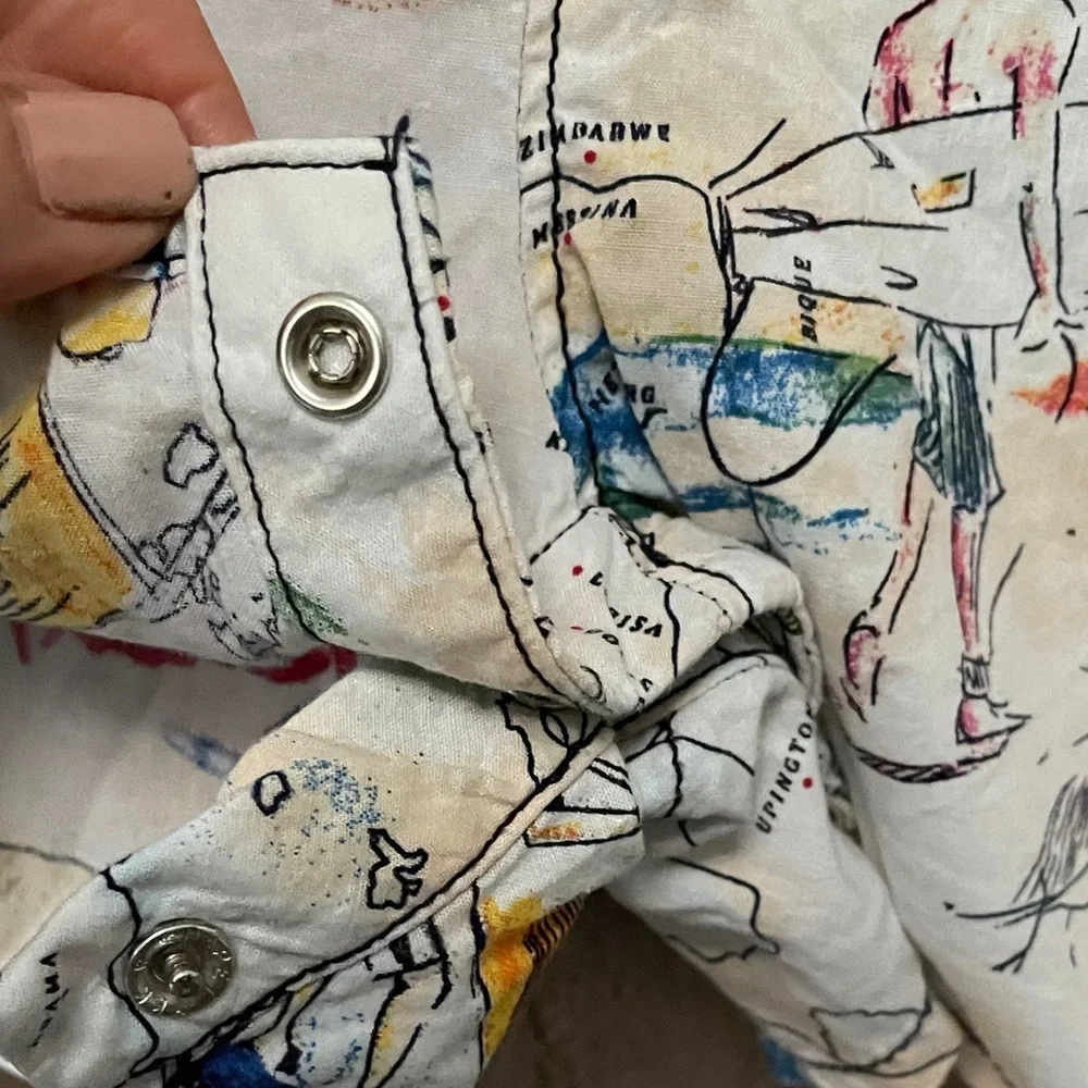Baby Gap Beach Map Summer onesie boys 18-24 months